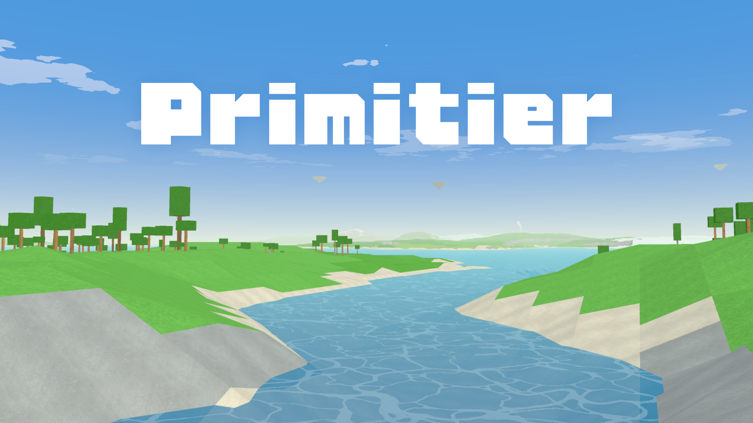 川と草原が広がるPrimitierの世界